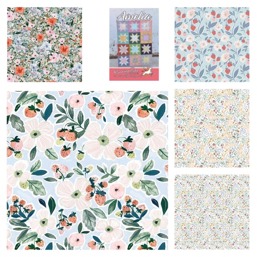 [174923] Amelia Strawberry Jam Quilt Kit