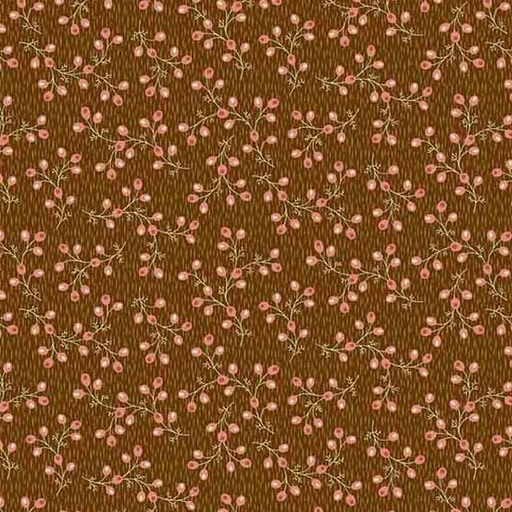 [166433] Andover Fabrics Primrose by Laundry Basket Quilts Blueberry Bush A 525 NE Cocoa