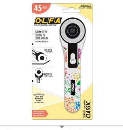 [174971] 45mm Rotary Cutter Blooming Garden OLFRTY-2GP5