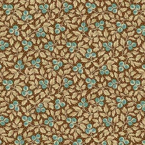 [166429] Andover Fabrics Primrose by Laundry Basket Quilts Botanical Beauty A 524 NT Coffee