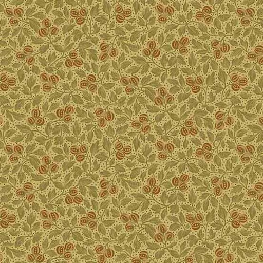 [166431] Andover Fabrics Primrose by Laundry Basket Quilts Botanical Beauty A 524 VN Spanish Moss