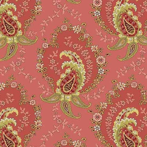 [166424] Andover Fabrics Primrose by Laundry Basket Quilts Paisley A 522 E Rose