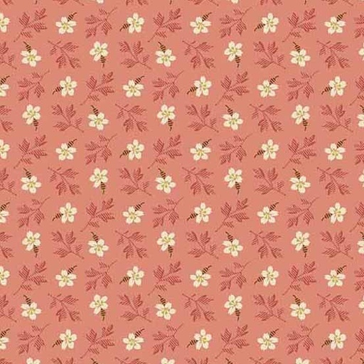 [166445] Andover Fabrics Primrose by Laundry Basket Quilts Petit Bloom A 533 E Rouge