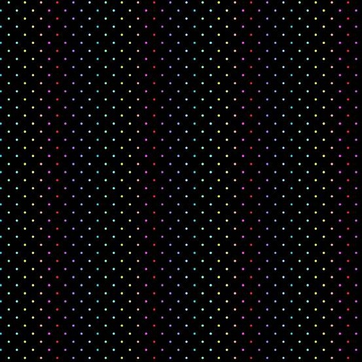 [164077] Andover Fabrics Rainbow Wonderland Mini Dot A 330 K Black