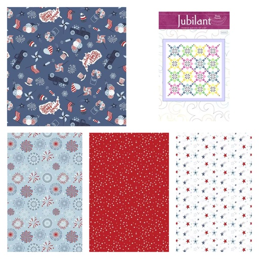 [175287] Jubilant Stars & Stripes Forever Quilt Kit