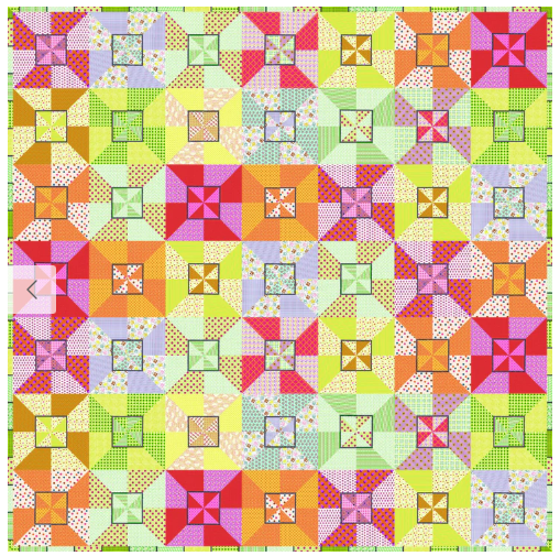 [175338] Lollie Wheels Quilt Kit