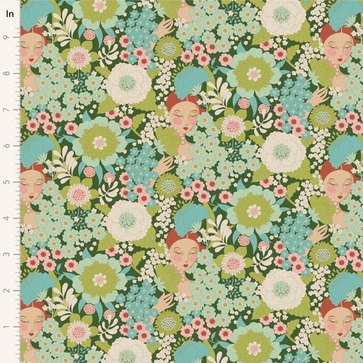[175380] Tilda Wallflower TIL100605 V15 Green