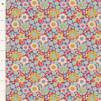 [175397] Tilda Wallflower TIL100602-V15 Burgundy