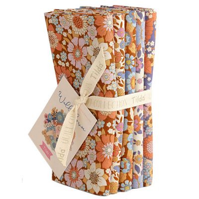 [175401] Tilda Wallflower FQ Bundle TIL300235 Caramel/Thistle