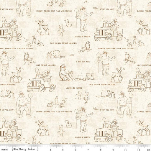 [175435] Friends of Smokey Bear C16504-Cream