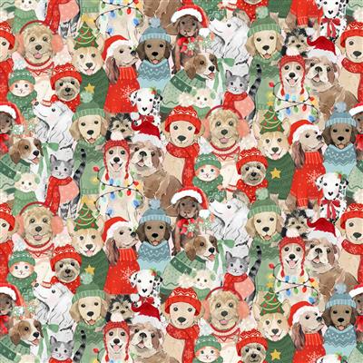[175440] Santa Paws Y4428-55 Multi Color