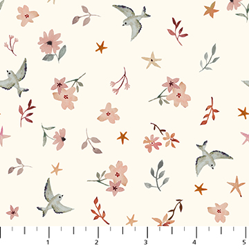 [175501] Figo Fabrics Blossom Breeze RC91022-11 Cream