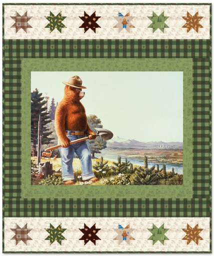 [175670] Friends of Smokey Bear Panel Quilt Kit