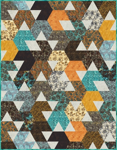 [175727] Hex is Gone Dapper Quilt Kit