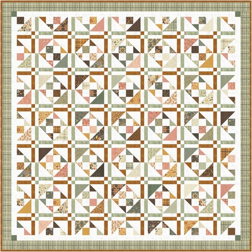 [175801] Always Autumn Acorn Hollow Quilt Kit
