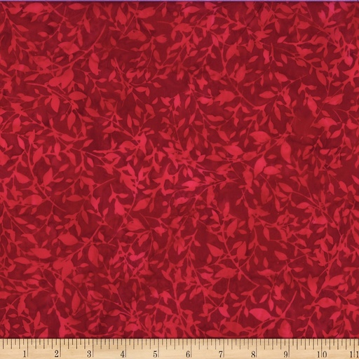 [175854] Bali Batik Leafy X2617 78 Scarlet