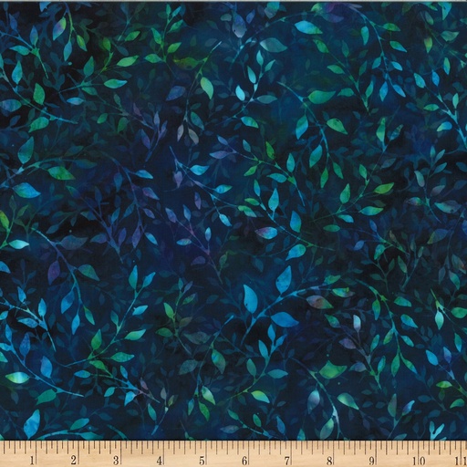 [175855] Bali Batik Leafy X2617 73 Ocean