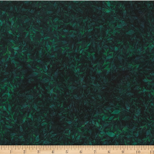 [175856] Bali Batik Leafy X2617 216 Black/Jade