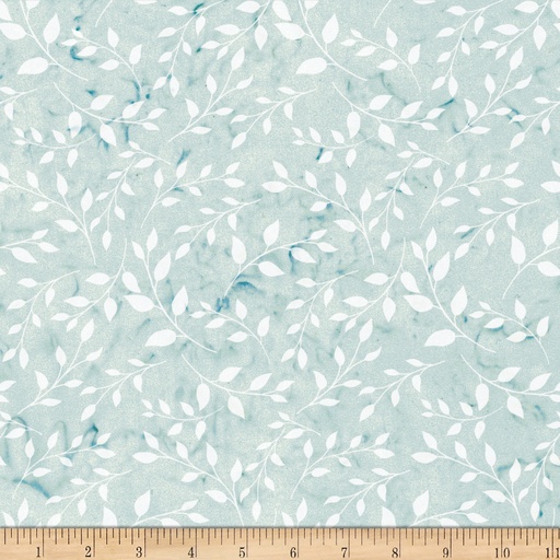 [175858] Bali Batik Leafy X2617 307 Snow