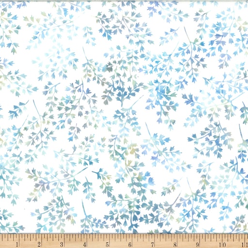[175864] Bali Batik Winter Leafy X2619 708 Baby Blue