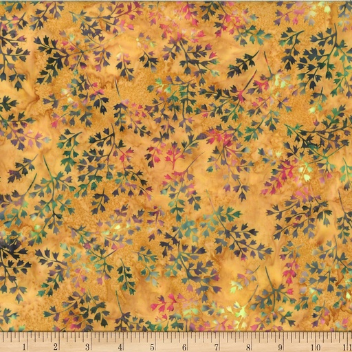 [175865] Bali Batik Winter Leafy X2619 432 Dijon
