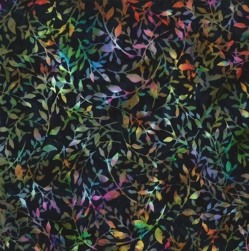 [175868] Bali Batik Leafy X2617 532 Aurora