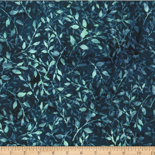 [175869] Bali Batik Leafy X2617 21 Teal