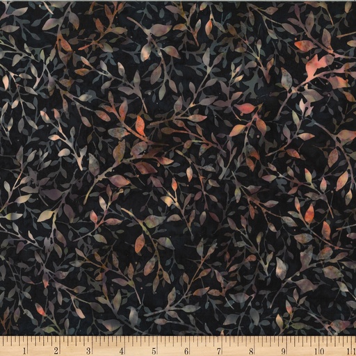 [175870] Bali Batik Leafy X2617 128 Midnight