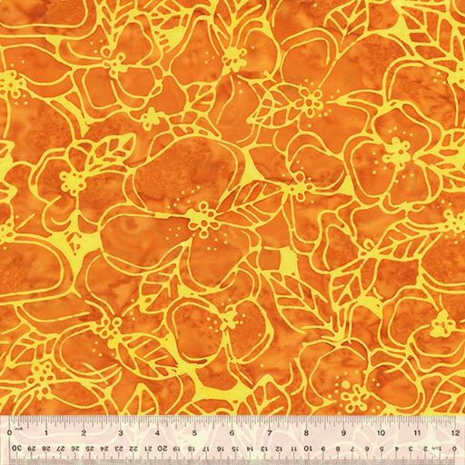 [167898] Anthology Fabrics Quiltessentials 6: Splash 430Q-2 Morning Glory Orange