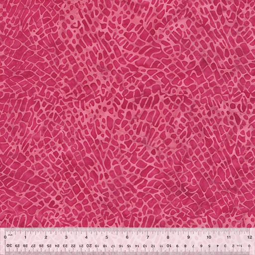 [167929] Anthology Fabrics Quiltessentials 6: Splash 435Q-1 Reptile Skin Fuchsia