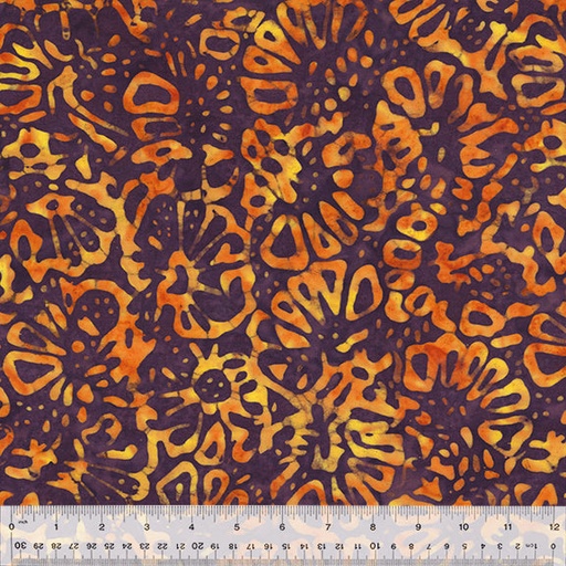 [167932] Anthology Fabrics Quiltessentials 6: Splash 436Q-1 Organic Floral Marmalade