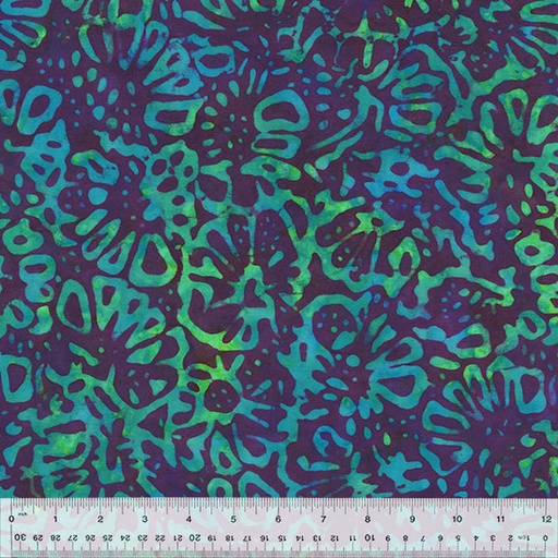 [167935] Anthology Fabrics Quiltessentials 6: Splash 436Q-4 Organic Floral Orchid