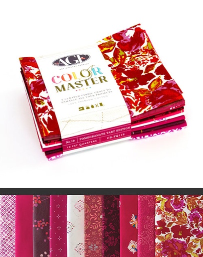 [171054] Art Gallery Fabric Color Master Bundle No. 19 Pomegranate Tart Edition CB FQ119