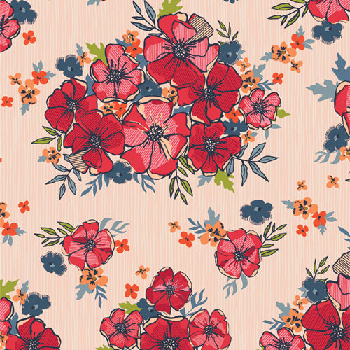 [171082] Art Gallery Fabrics The Flower Fields Blooming Burst Sunrise FLF85900