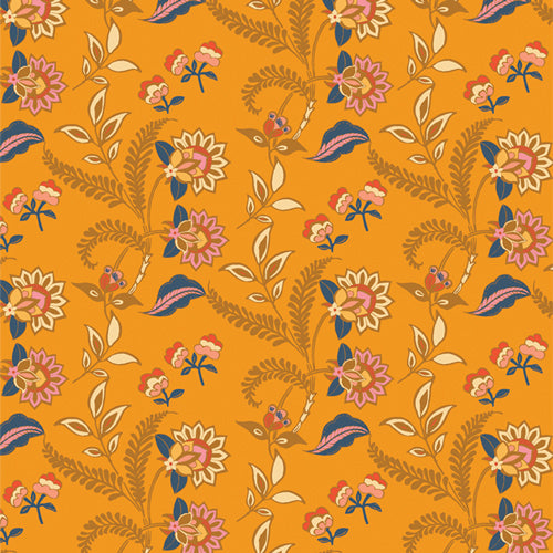 [171085] Art Gallery Fabrics The Flower Fields Treillage Gilt FLF85906