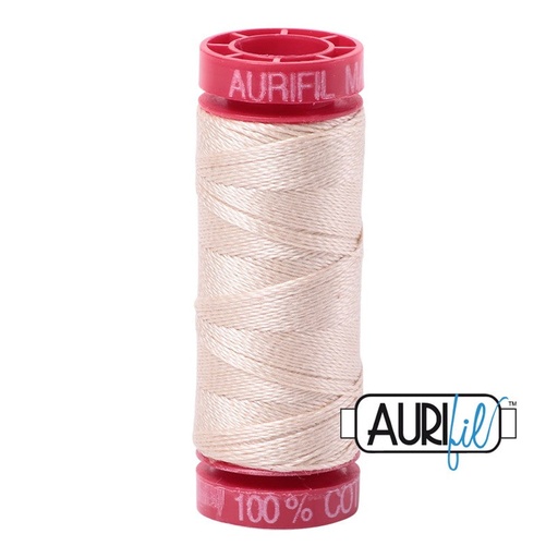 [168982] Aurifil 12 wt Cotton Thread 54 yds MK12SP50 2000 Light Sand