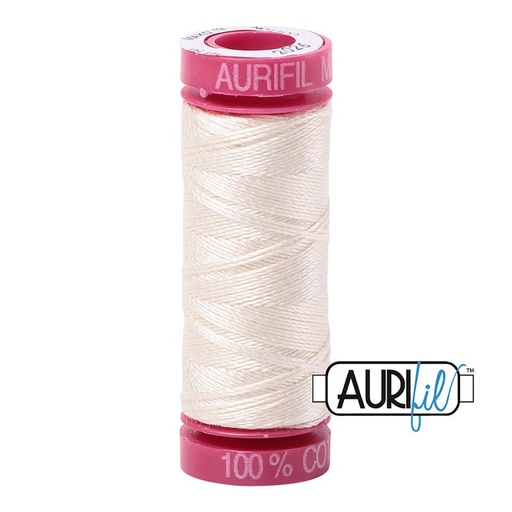 [168994] Aurifil 12 wt Cotton Thread 54 yds MK12SP50 2026 Chalk