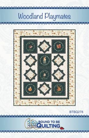 [161500] Bound to be Quilting Woodland Playmates Pattern by Mimi Hollenbaugh BTBQ278