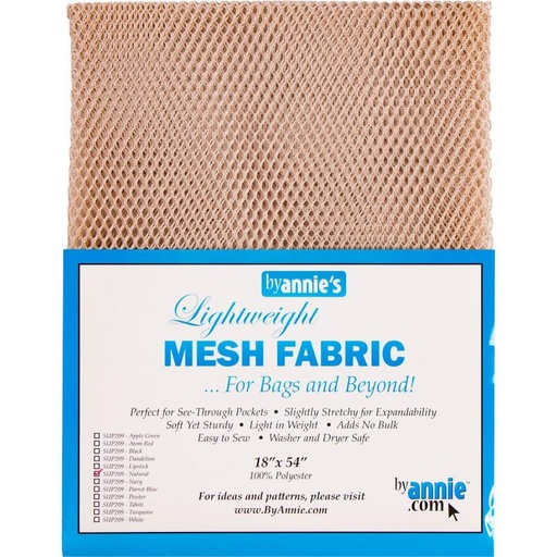 [162979] ByAnnie Light Weight Mesh Fabric Natural 18" x 54" SUP209-NAT