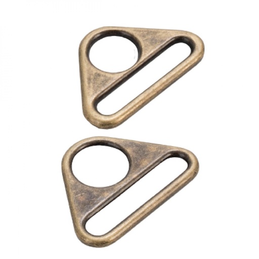 [157803] ByAnnie Triangle Ring Flat 1-1/2in Antique Brass Set of Two #HAR15TRABTWO