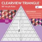 [117218] C&T Publishing Clearview 10" 60 Degree Triangle 20329