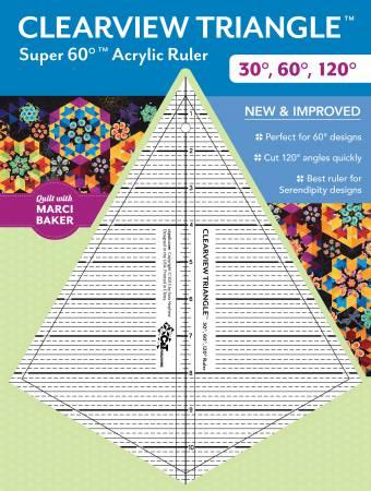 [112285] C&T Publishing Super 60 Clearview Triangle 20341