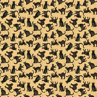 [167789] Clothworks All Hallows Eve by Sue Zipkin Y3821 60 Dk Butter