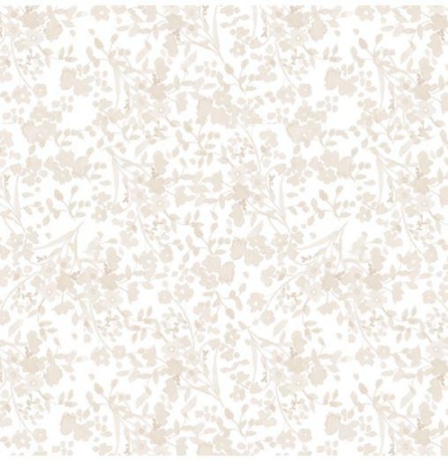[165377] Clothworks My Happy Place Digital Print by Sue Zipkin Tonal Floral Y3628 62 Taupe