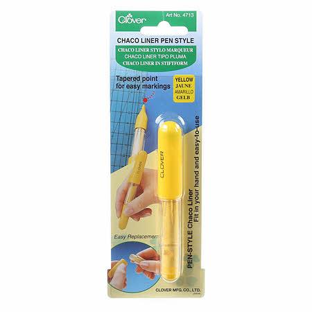 [111001] Clover Chaco Liner Pen Style Yellow 4713 CV