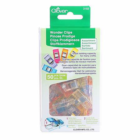 [135317] Wonder Clips Assorted Colors 50 piece 3183CV