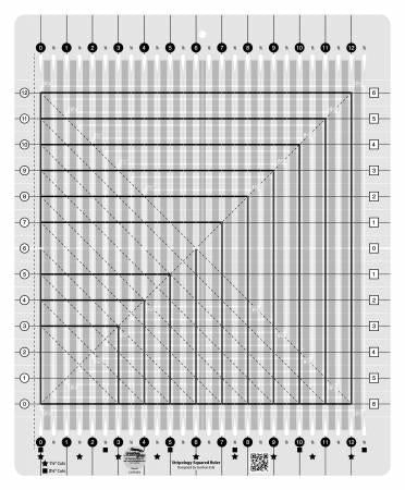 [153669] Creative Grids USA Striplogy Squared Ruler CGRGE2