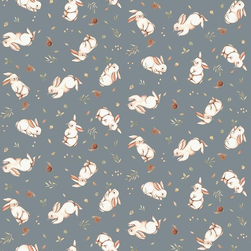 [165609] Dear Stella Little Forest Digital Print Bunnies Stella DNS2311 Sage