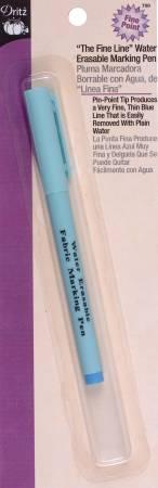 [155048] Dritz Fine Line Water Erasable Marking Pen Blue 700D