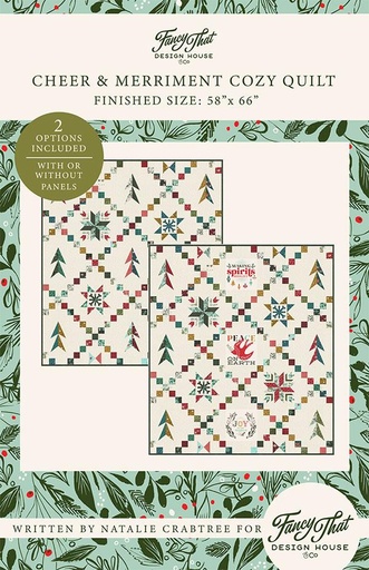 [161986] Fancy That Design House Cheer & Merriment Cozy Quilt Pattern by Stephanie Sliwinski FTD 205